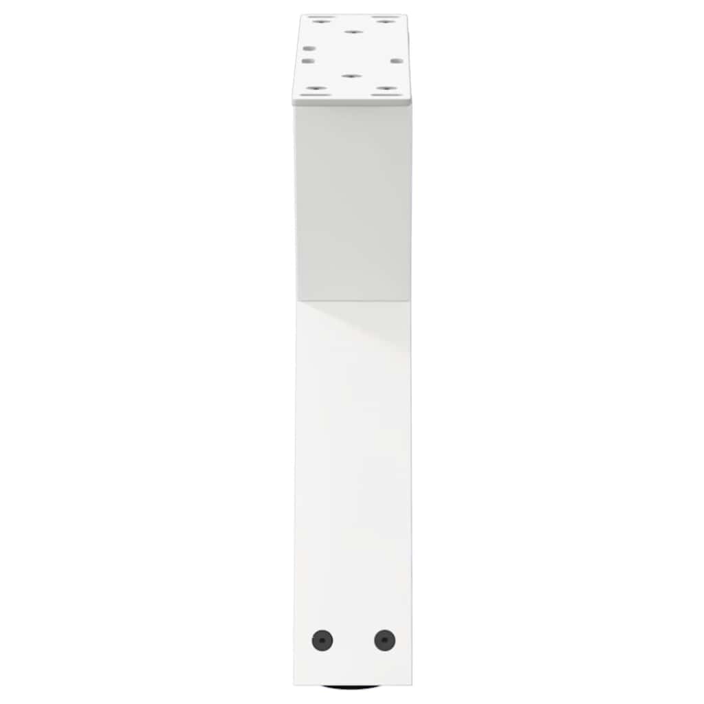 2 db fehér dohányzóasztal láb 30 x (30-31,3) cm acél dohányzóasztal láb
