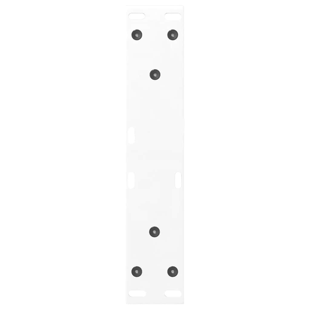 2 db fehér dohányzóasztal láb 30 x (30-31,3) cm acél dohányzóasztal láb