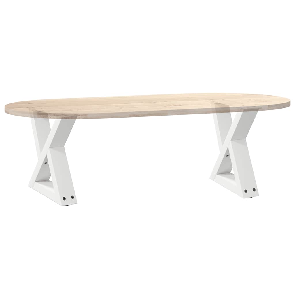 2 db fehér dohányzóasztal láb 30 x (30-31,3) cm acél dohányzóasztal láb
