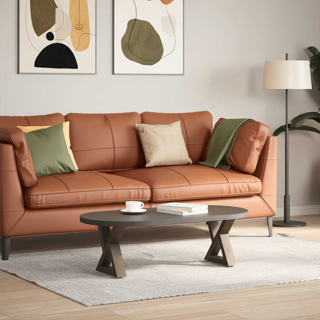 2 db natúr acél dohányzóasztal láb 30x(30-31,3) cm acél