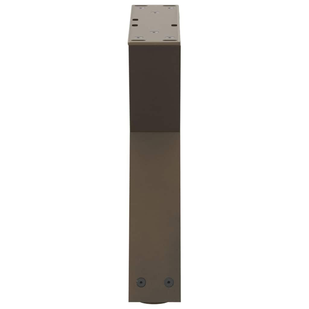 2 db natúr acél dohányzóasztal láb 30x(30-31,3) cm acél