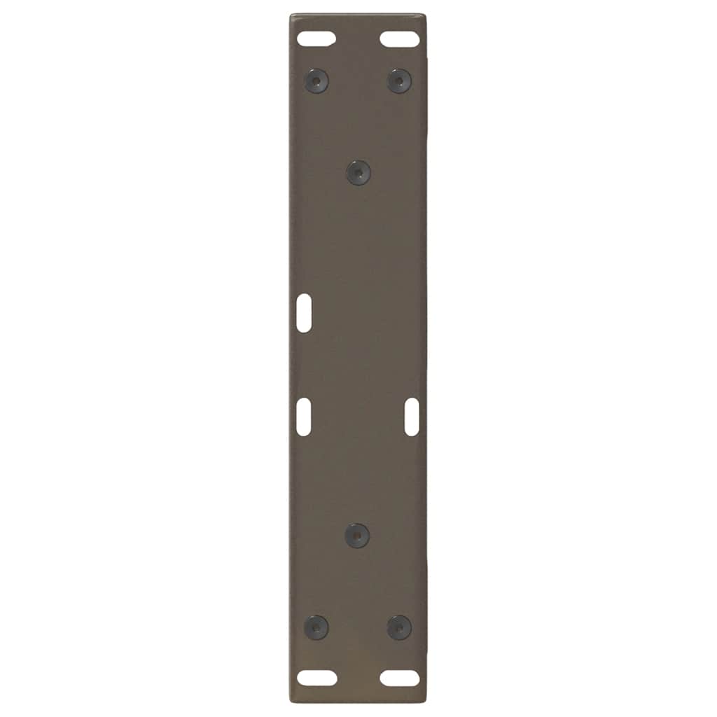 2 db natúr acél dohányzóasztal láb 30x(30-31,3) cm acél