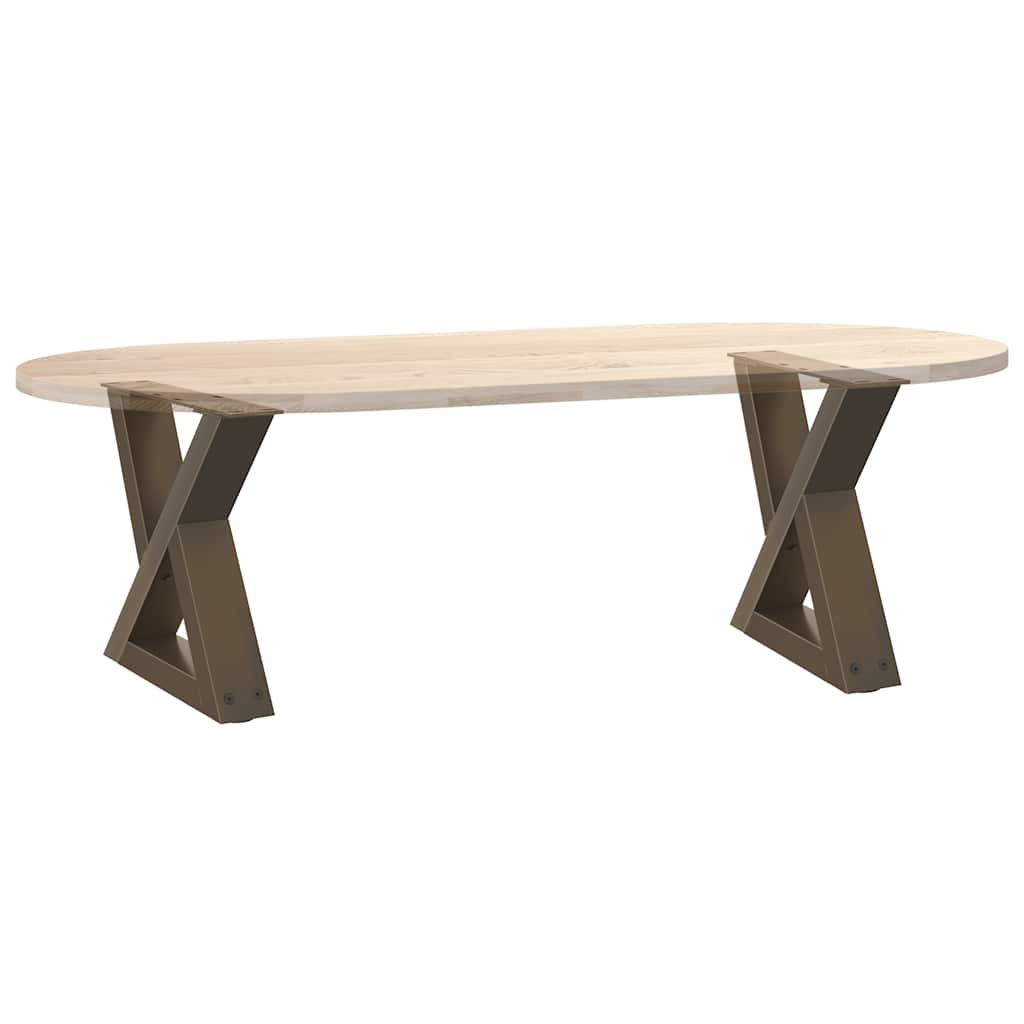 2 db natúr acél dohányzóasztal láb 30x(30-31,3) cm acél
