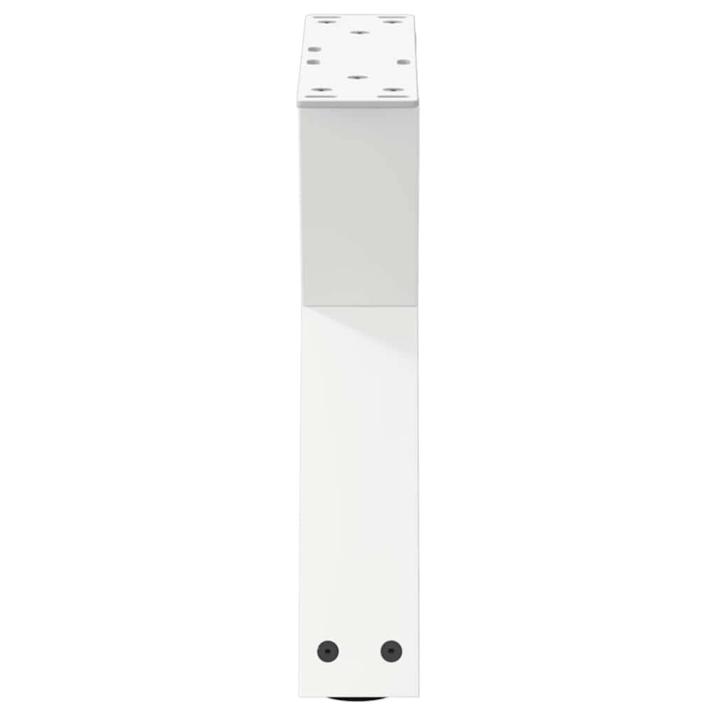 2 db fehér dohányzóasztal láb 40 x (30-31,3) cm acél dohányzóasztal láb