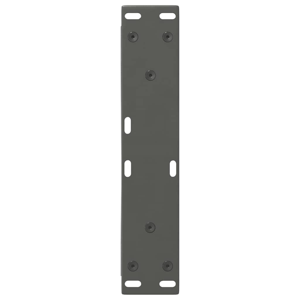 2 db antracitszürke acél dohányzóasztal láb 40 x (30-31,3) cm