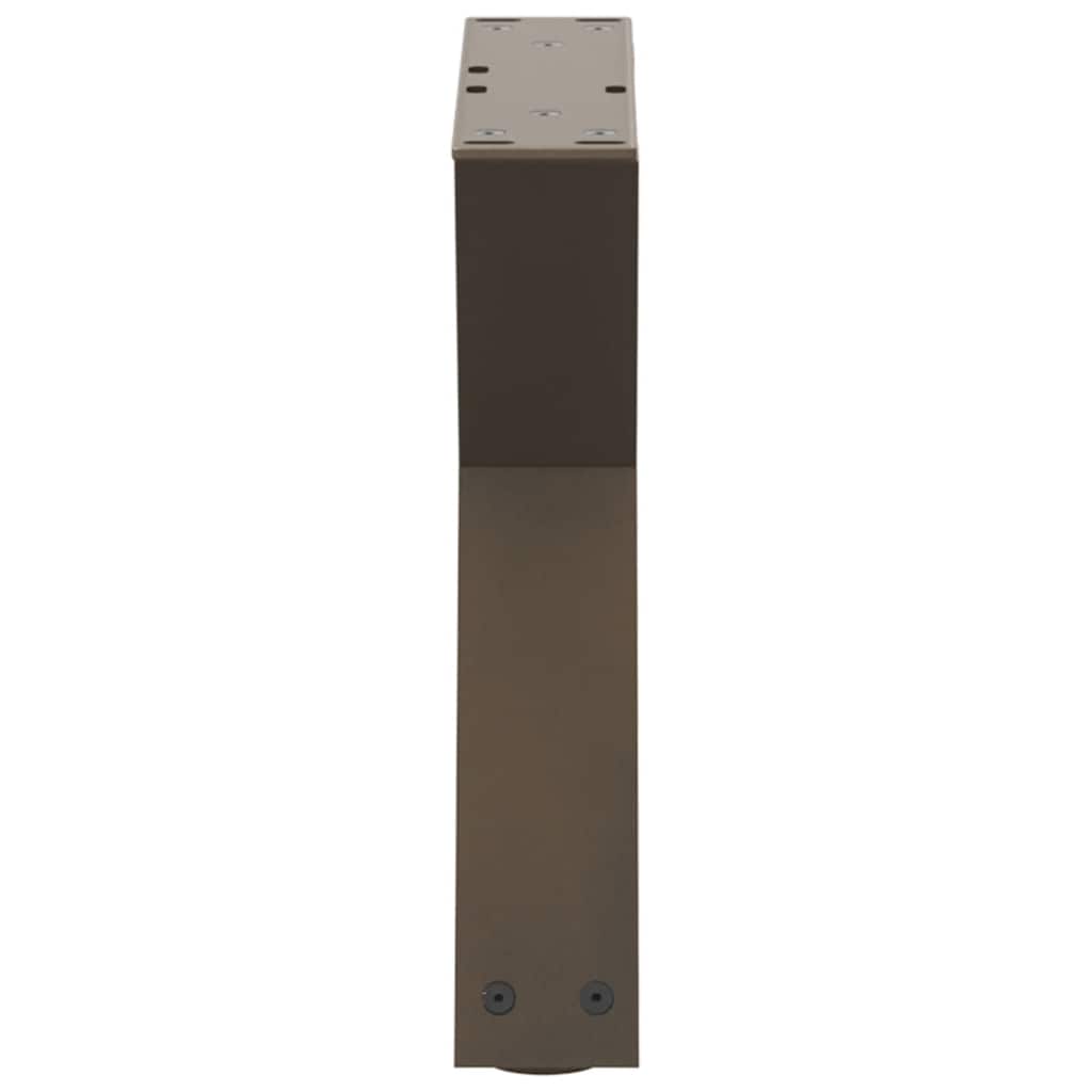 2 db natúr acél dohányzóasztal láb 40 x (30-31,3) cm acél
