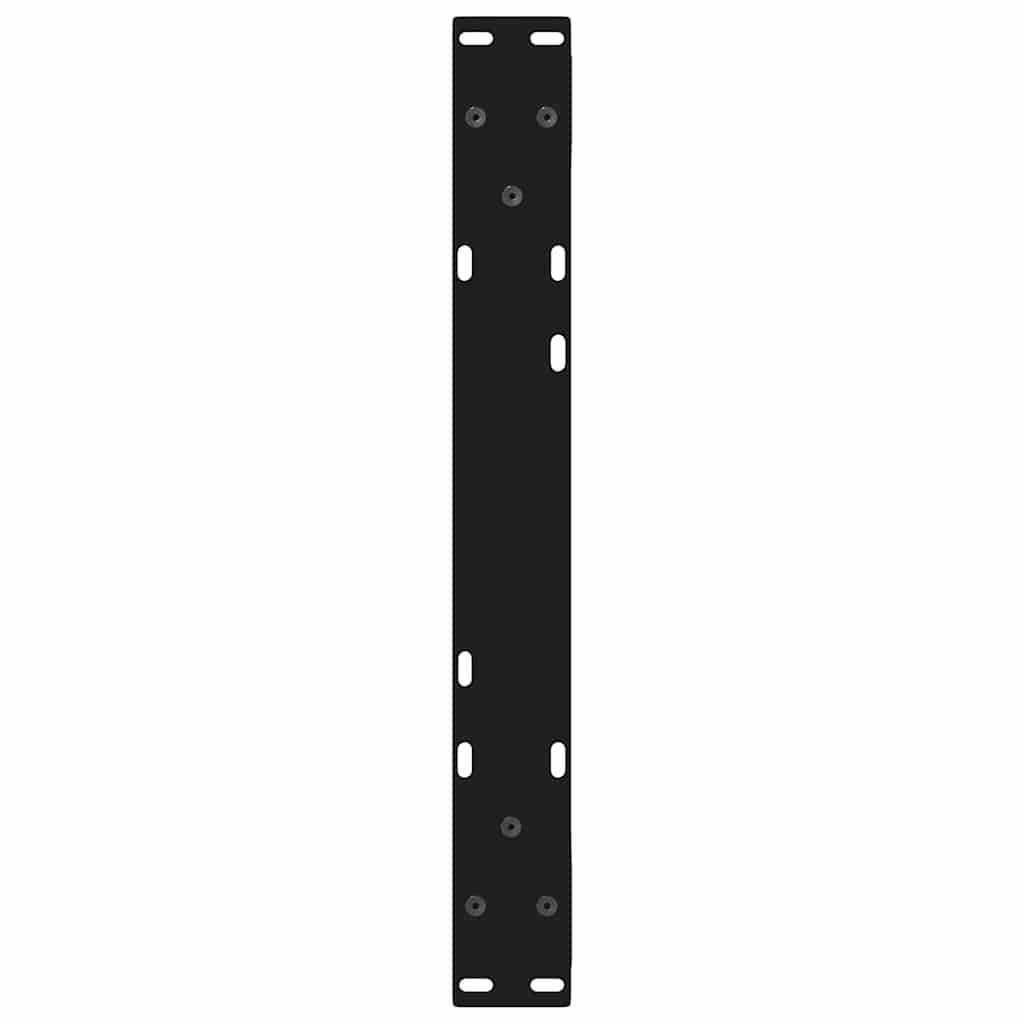 2 db fekete acél dohányzóasztal láb 50 x (30-31,3) cm
