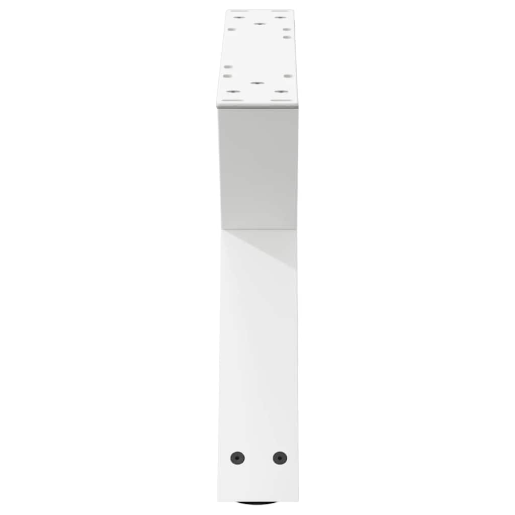 2 db fehér dohányzóasztal láb 50 x (30-31,3) cm acél dohányzóasztal láb