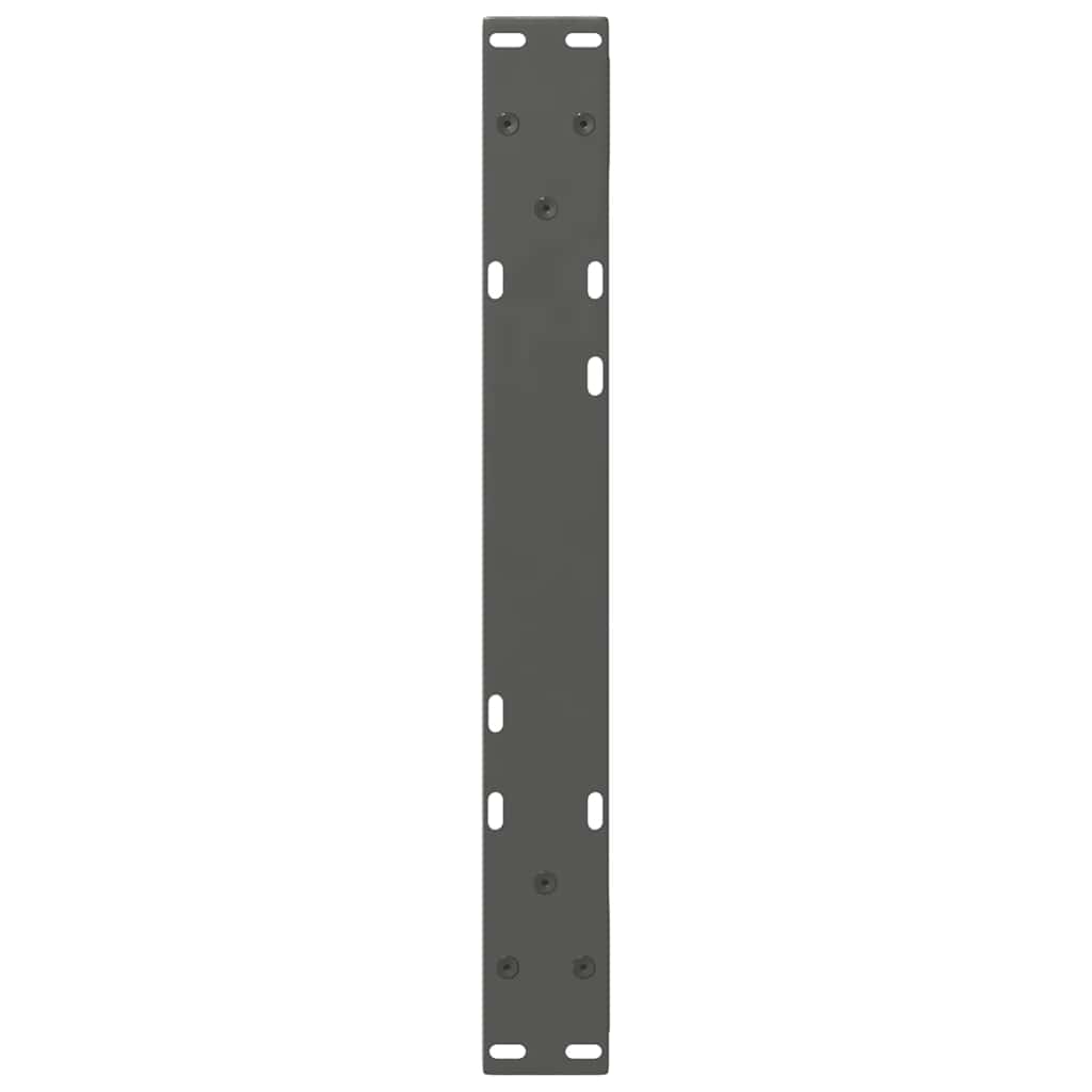 2 db antracitszürke acél dohányzóasztal láb 50 x (30-31,3) cm