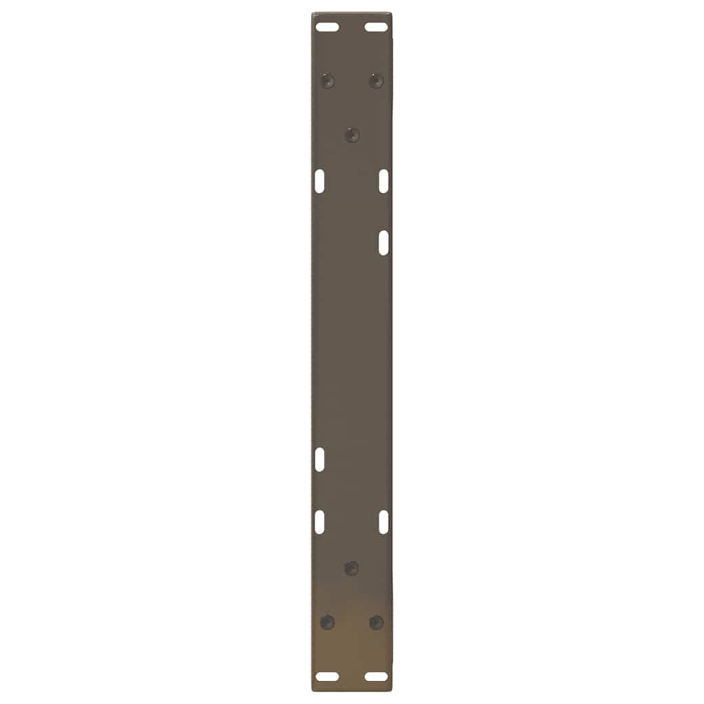 2 db natúr acél dohányzóasztal láb 50 x (30-31,3) cm acél