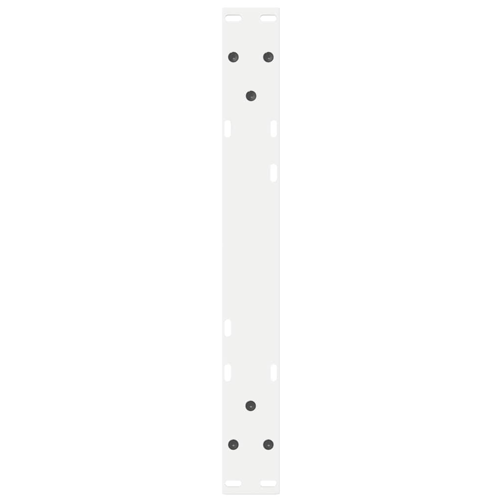 2 db fehér dohányzóasztal láb 60 x (30-31,3) cm acél dohányzóasztal láb