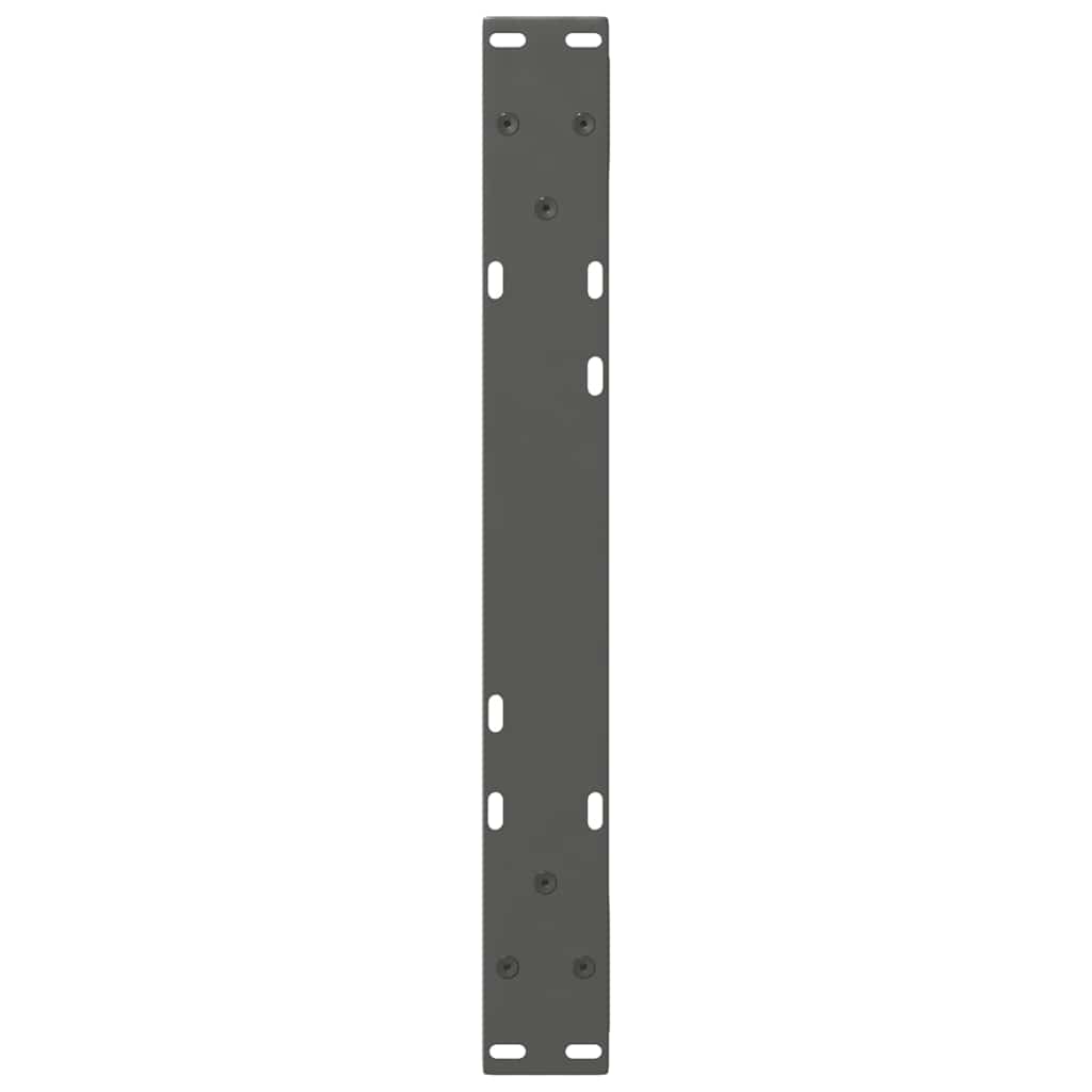 2 db antracitszürke acél dohányzóasztal láb 60 x (30-31,3) cm