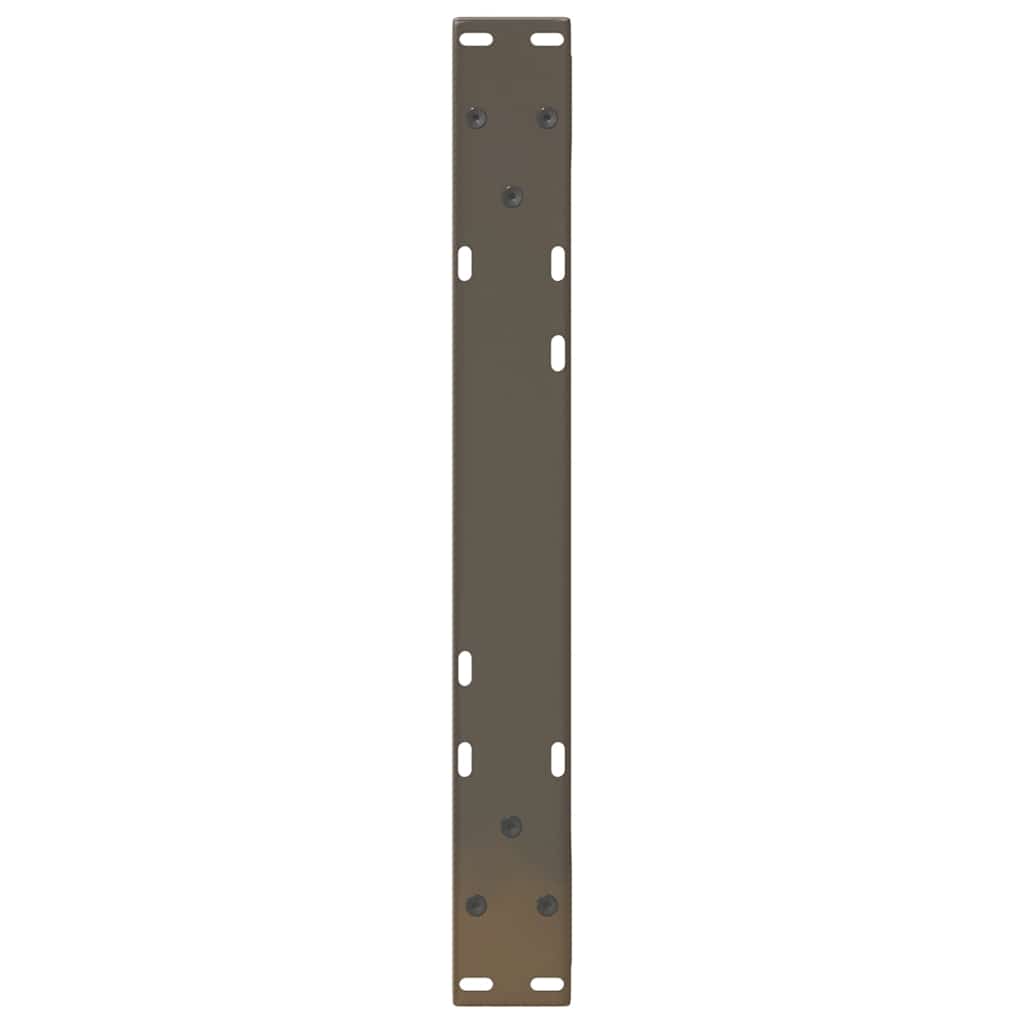 2 db natúr acél dohányzóasztal láb 60 x (30-31,3) cm acél