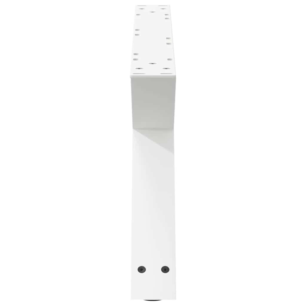 2 db fehér dohányzóasztal láb 70 x (30-31,3) cm acél dohányzóasztal láb