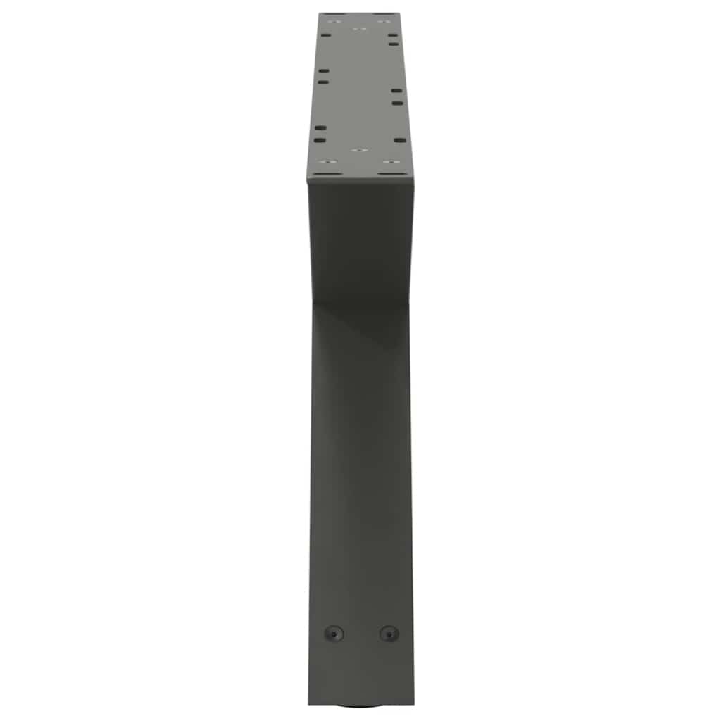 2 db antracitszürke acél dohányzóasztal láb 70 x (30-31,3) cm