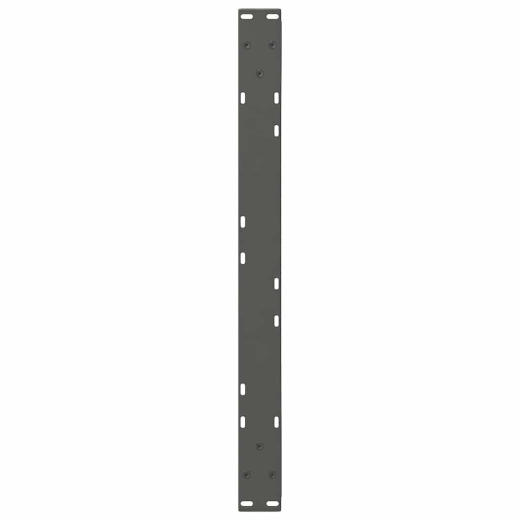 2 db antracitszürke acél dohányzóasztal láb 70 x (30-31,3) cm