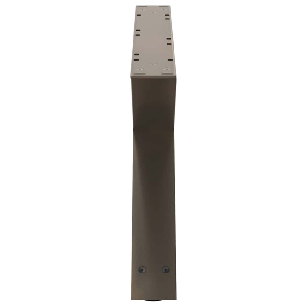 2 db natúr acél dohányzóasztal láb 70 x (30-31,3) cm acél