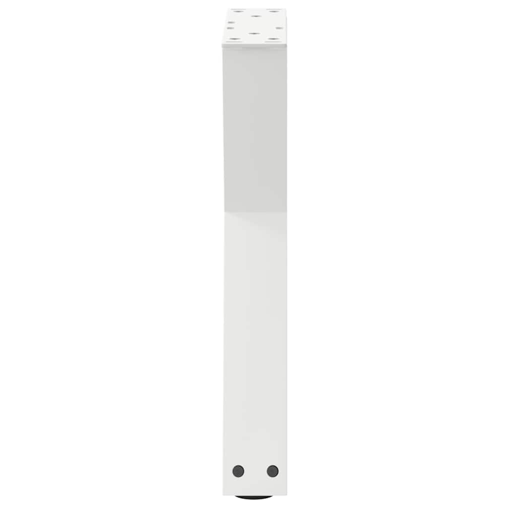 2 db fehér dohányzóasztal láb 28 x (42-43,3) cm acél dohányzóasztal láb