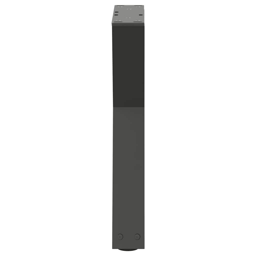 2 db antracitszürke acél dohányzóasztal láb 28 x (42-43,3) cm
