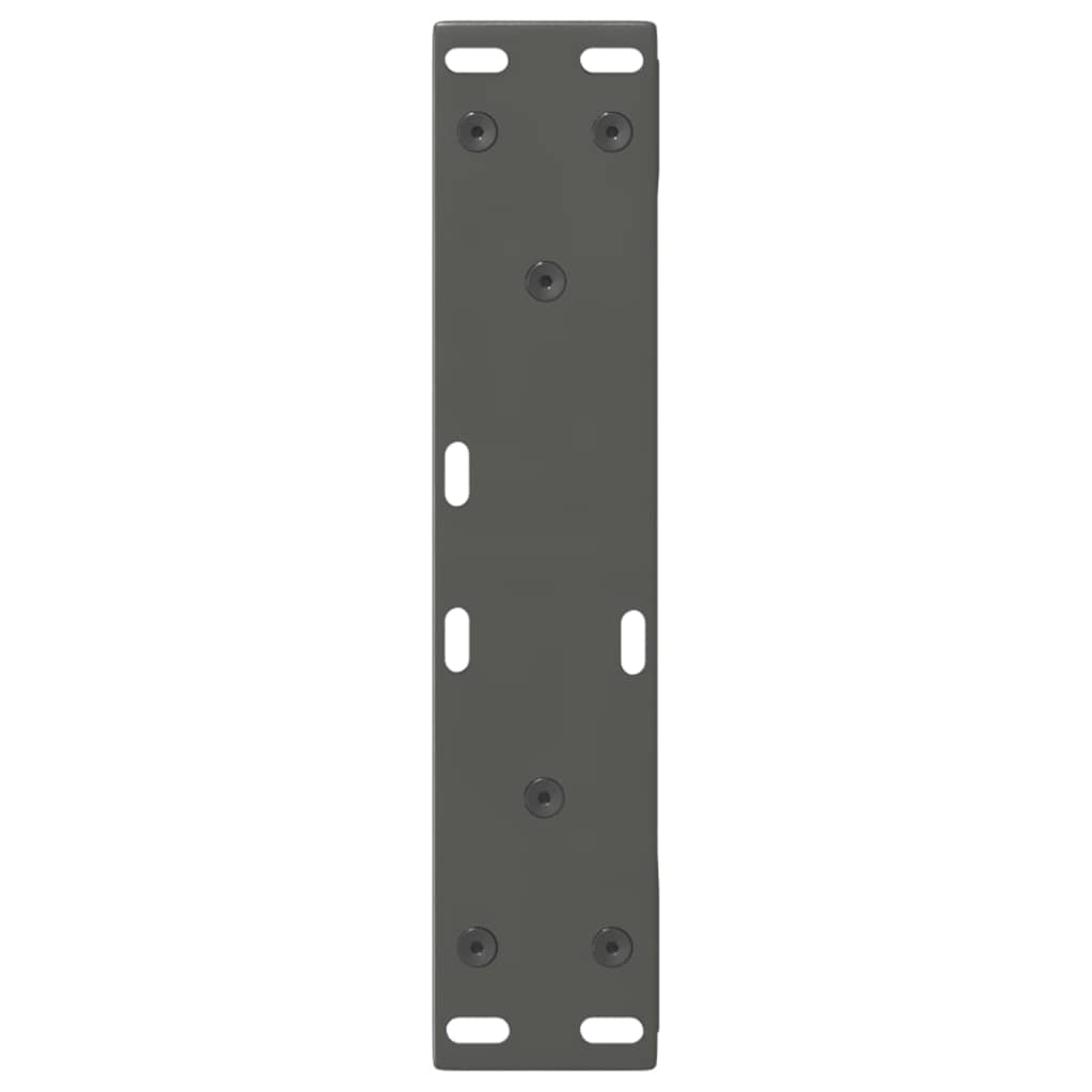 2 db antracitszürke acél dohányzóasztal láb 28 x (42-43,3) cm