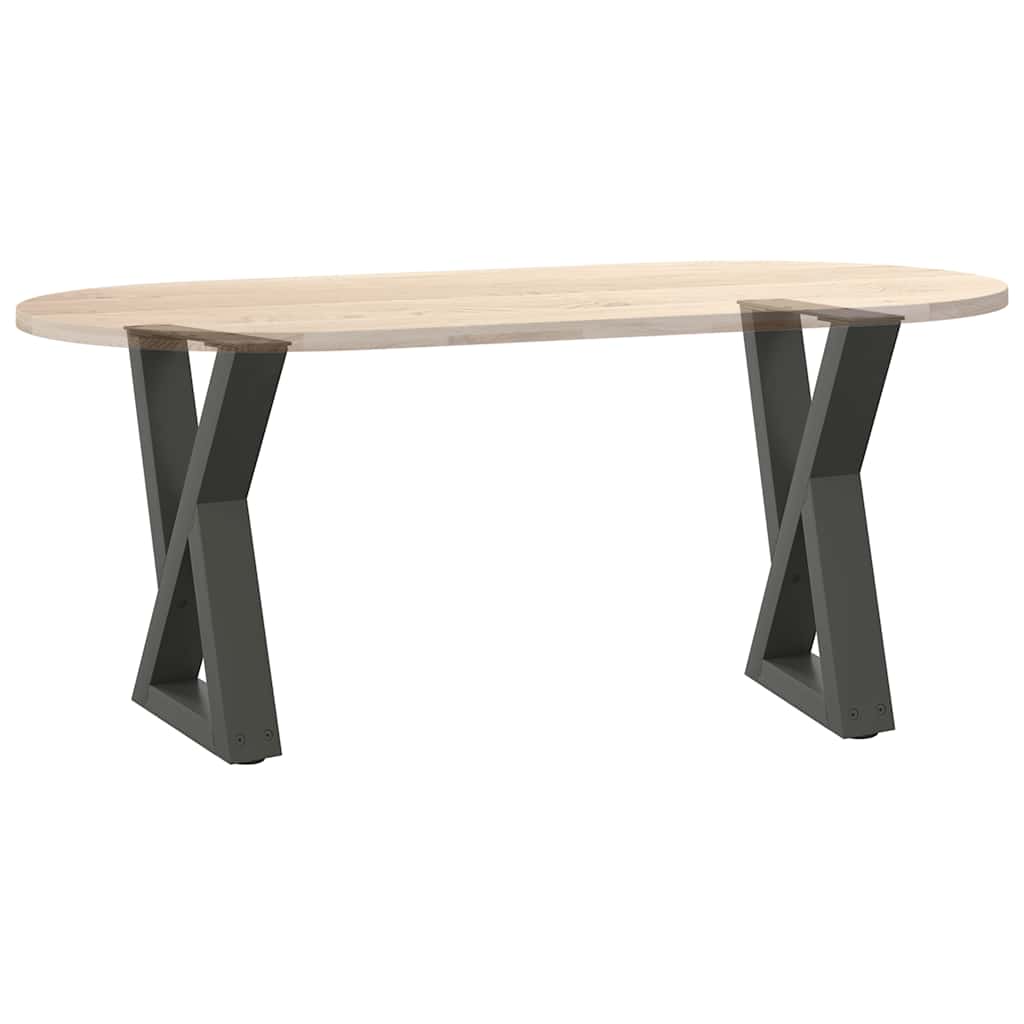 2 db antracitszürke acél dohányzóasztal láb 28 x (42-43,3) cm
