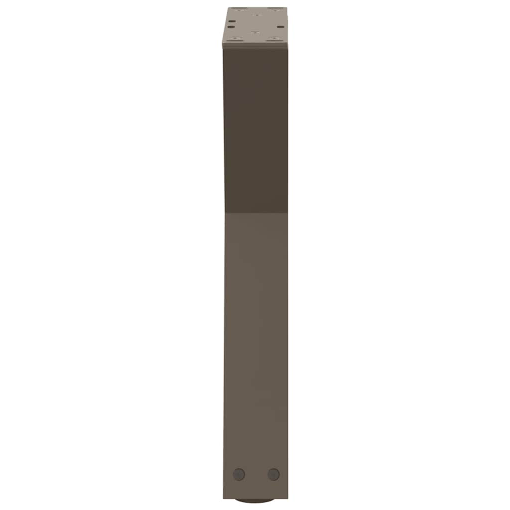 2 db natúr acél dohányzóasztal láb 28 x (42-43,3) cm acél