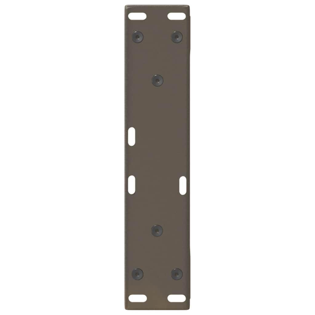 2 db natúr acél dohányzóasztal láb 28 x (42-43,3) cm acél