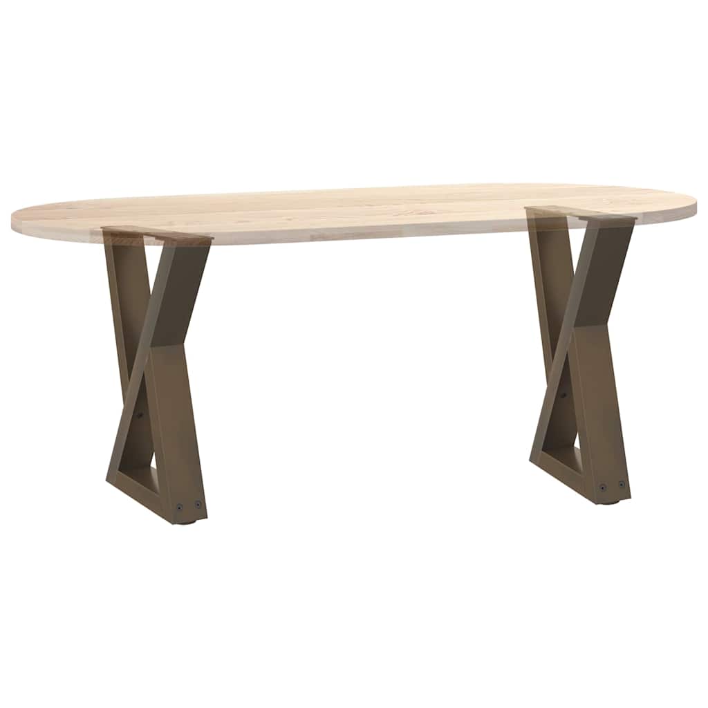 2 db natúr acél dohányzóasztal láb 28 x (42-43,3) cm acél