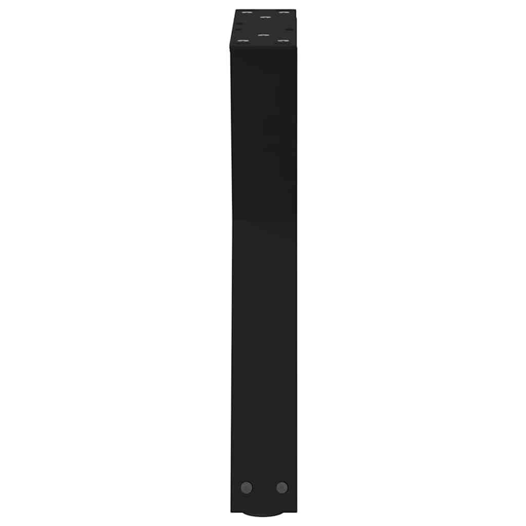 2 db fekete acél dohányzóasztal láb 38 x (42-43,3) cm