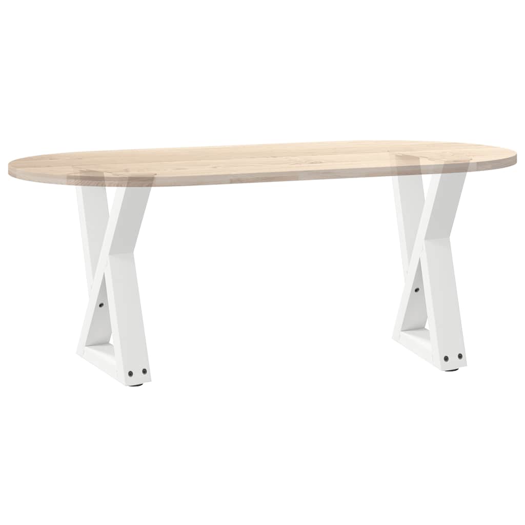 2 db fehér dohányzóasztal láb 38 x (42-43,3) cm acél dohányzóasztal láb