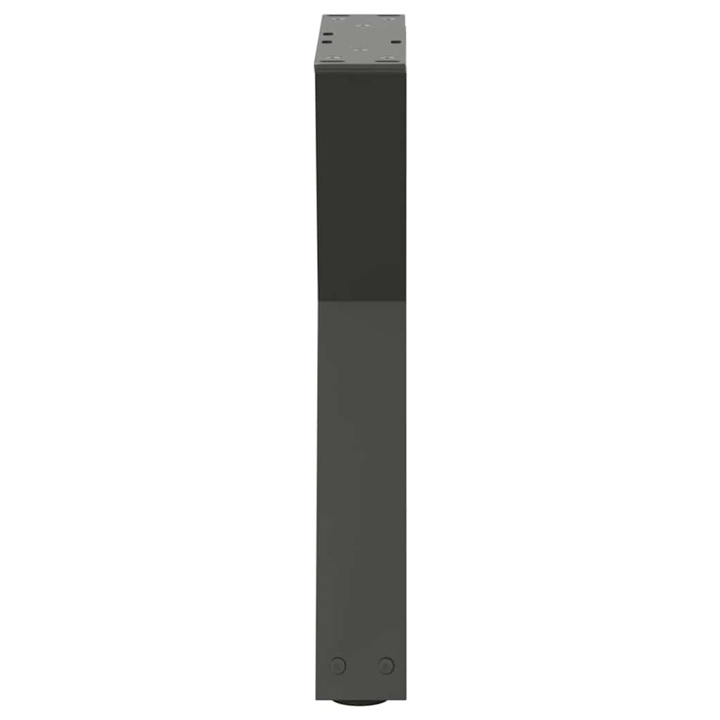 2 db antracitszürke acél dohányzóasztal láb 38x(42-43,3) cm