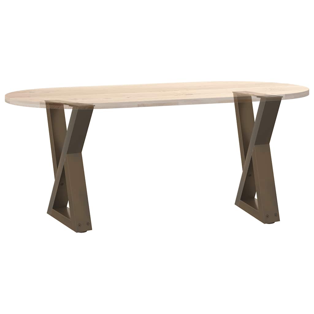 2 db natúr acél dohányzóasztal láb 38x(42-43,3) cm acél
