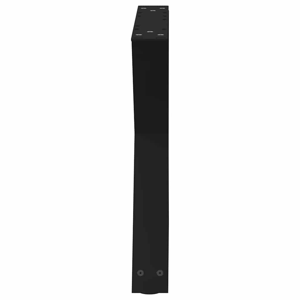 2 db fekete acél dohányzóasztal láb 50 x (42-43,3) cm