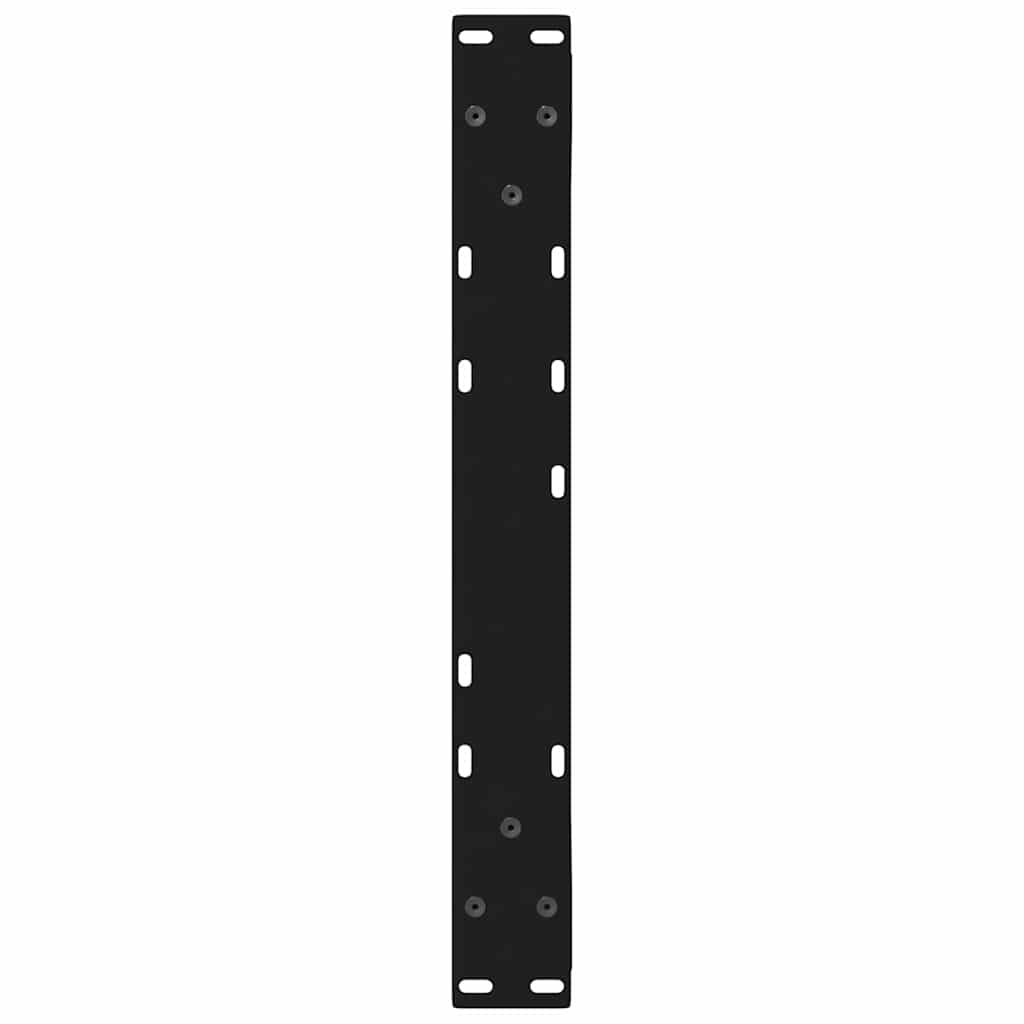2 db fekete acél dohányzóasztal láb 50 x (42-43,3) cm