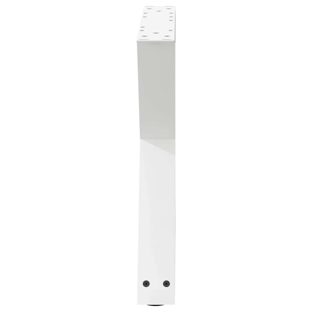 2 db fehér dohányzóasztal láb 50 x (42-43,3) cm acél dohányzóasztal láb