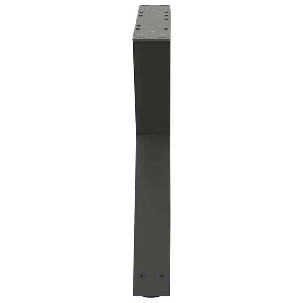 2 db antracitszürke acél dohányzóasztal láb 60 x (42-43,3) cm