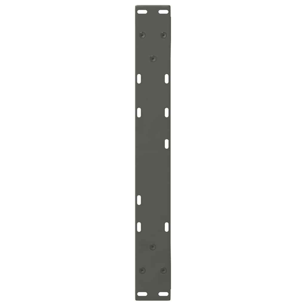 2 db antracitszürke acél dohányzóasztal láb 60 x (42-43,3) cm