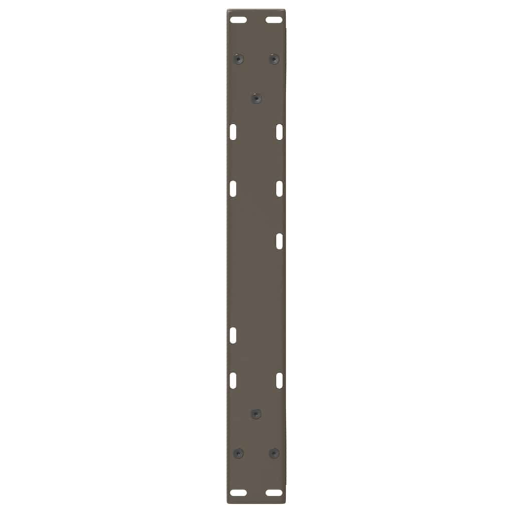2 db natúr acél dohányzóasztal láb 60 x (42-43,3) cm acél
