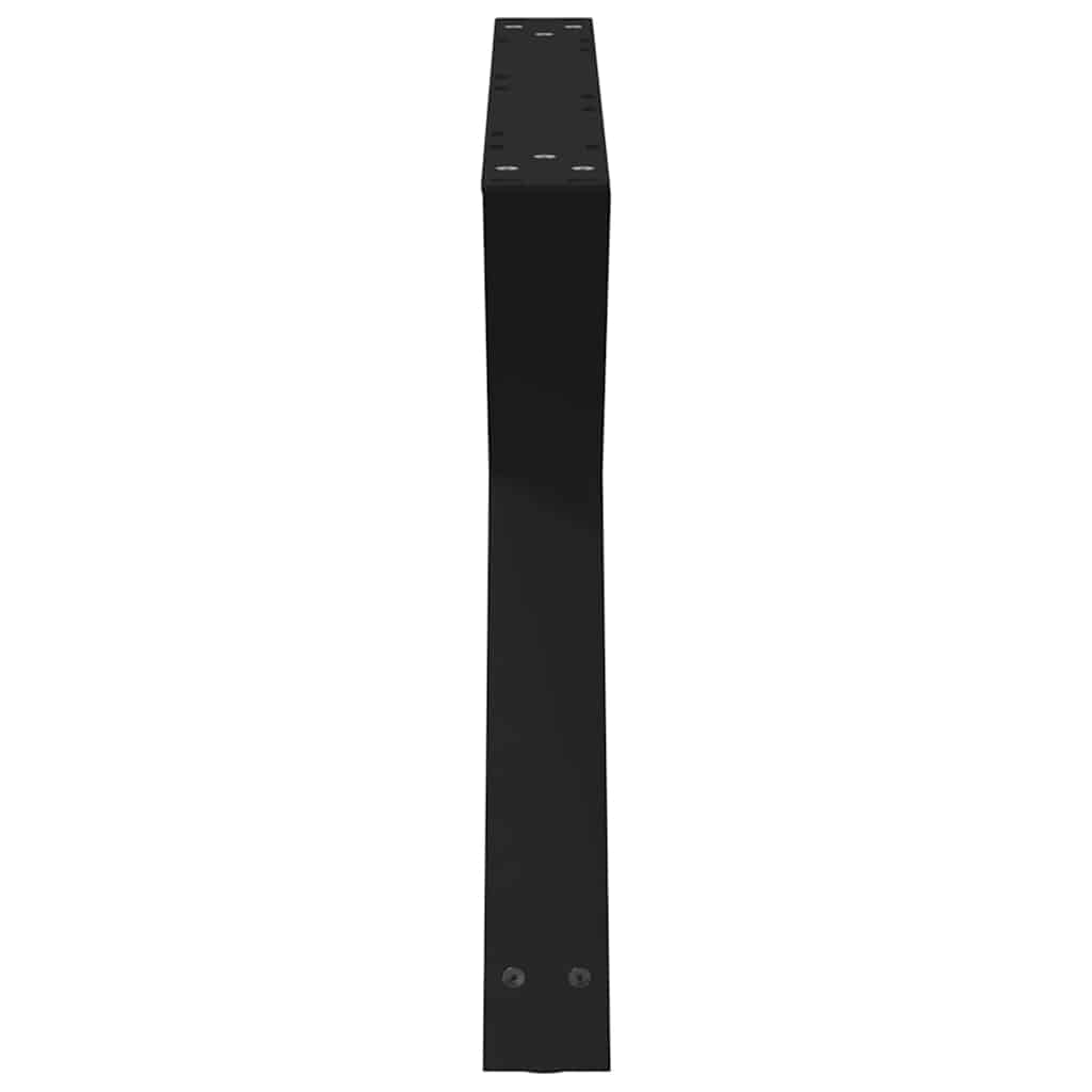 2 db fekete acél dohányzóasztal láb 70 x (42-43,3) cm