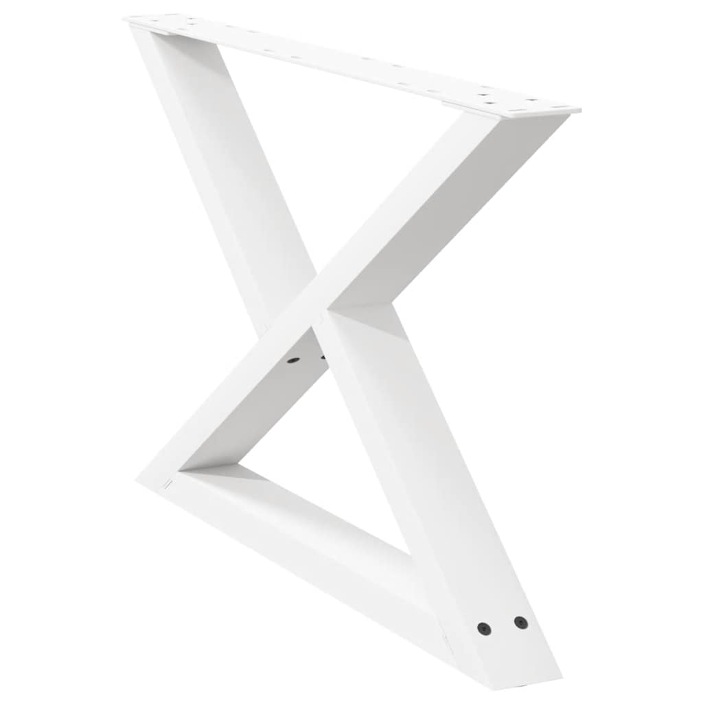 2 db fehér dohányzóasztal láb 70 x (42-43,3) cm acél dohányzóasztal láb