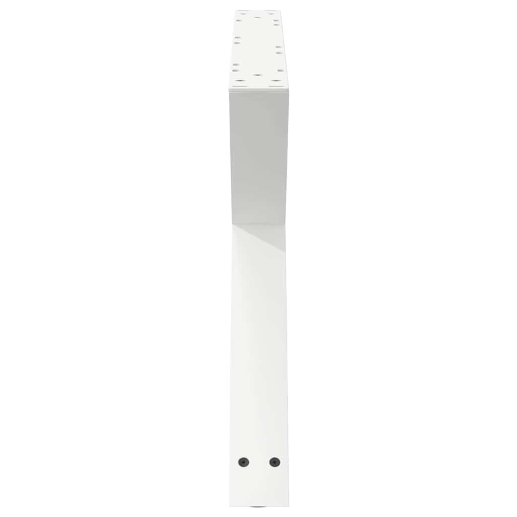 2 db fehér dohányzóasztal láb 70 x (42-43,3) cm acél dohányzóasztal láb