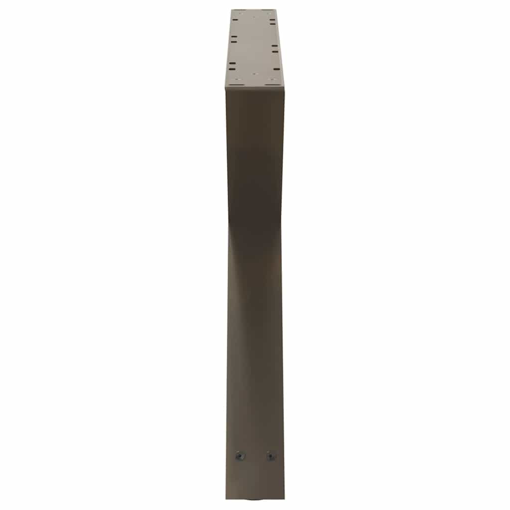 2 db natúr acél dohányzóasztal láb 70 x (42-43,3) cm acél