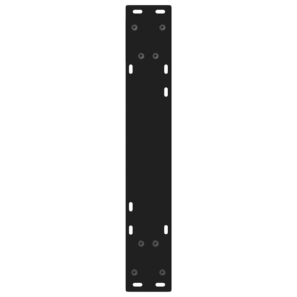 2 db fekete acél étkezőasztal láb 50 x (72-73,3) cm
