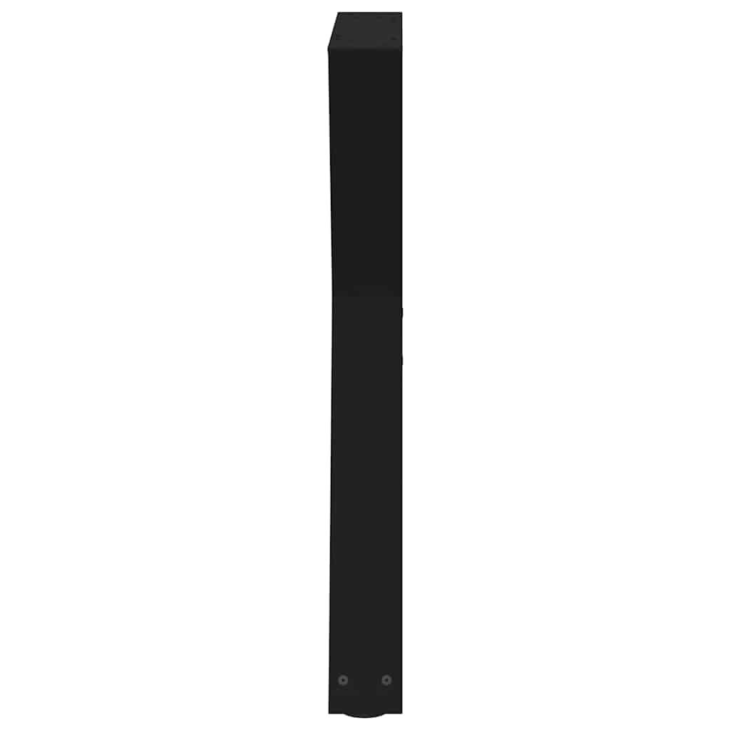 2 db fekete acél étkezőasztal láb 80 x (72-73,3) cm