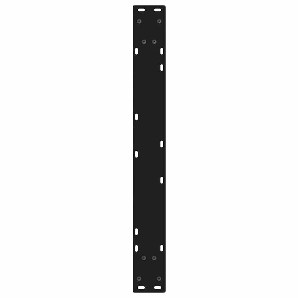 2 db fekete acél étkezőasztal láb 80 x (72-73,3) cm