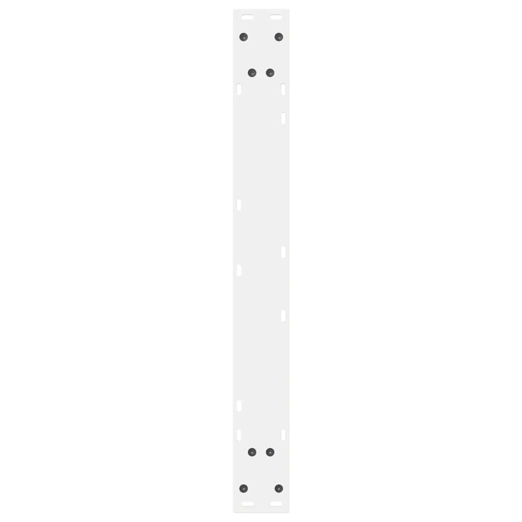 2 db fehér étkezőasztal láb 80 x (72-73,3) cm acél étkezőasztal láb