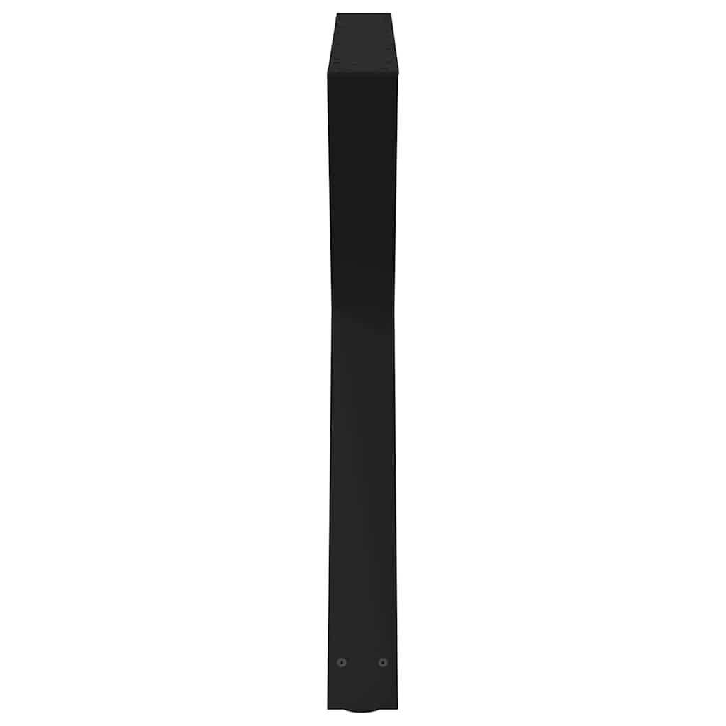 2 db fekete acél étkezőasztal láb 90 x (72-73,3) cm