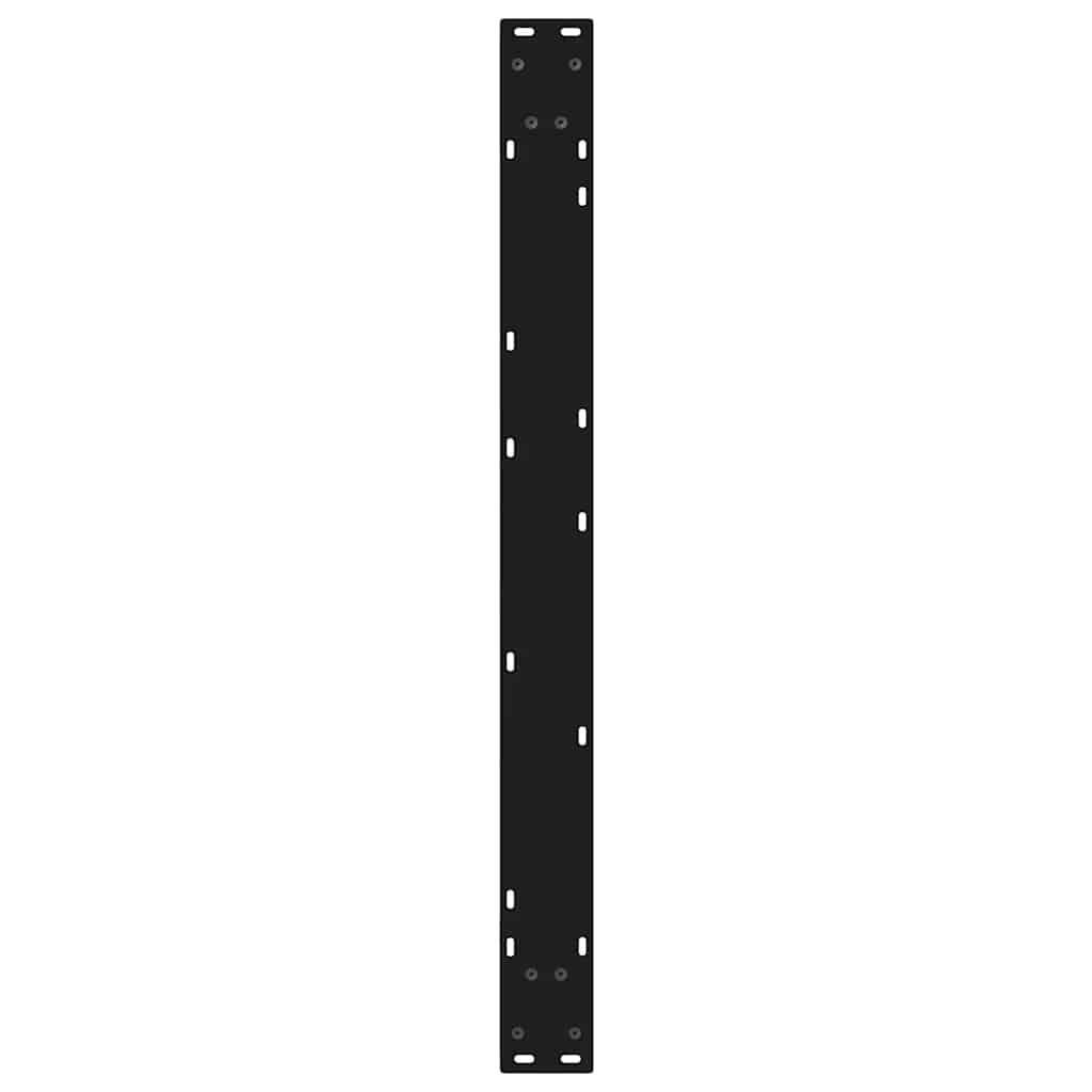 2 db fekete acél étkezőasztal láb 90 x (72-73,3) cm