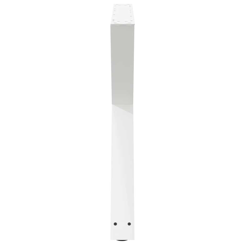 2 db fehér étkezőasztal láb 90 x (72-73,3) cm acél étkezőasztal láb