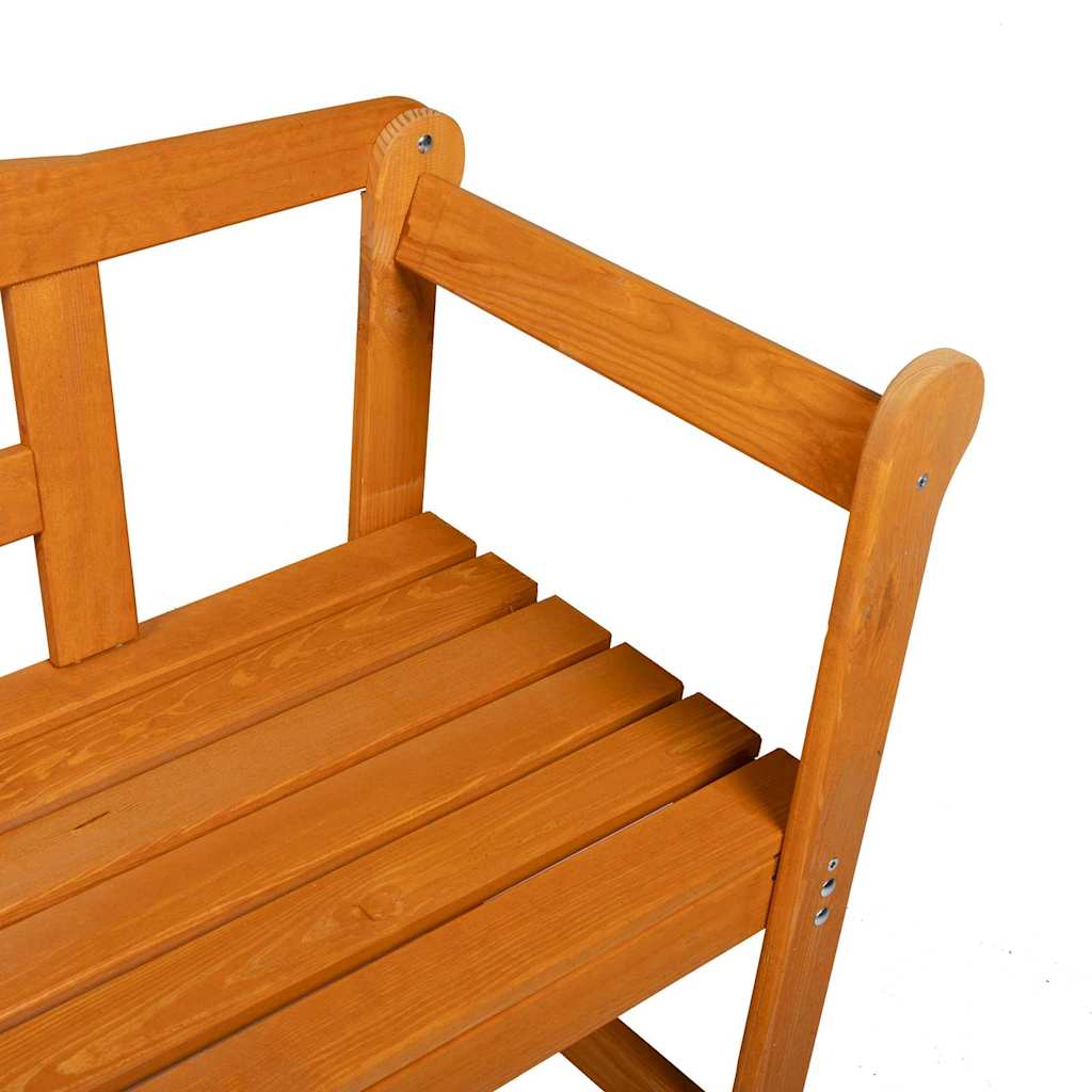 Kerti pad tárolóval Barna 119 x 44 x 76 cm Tömör fenyőfa